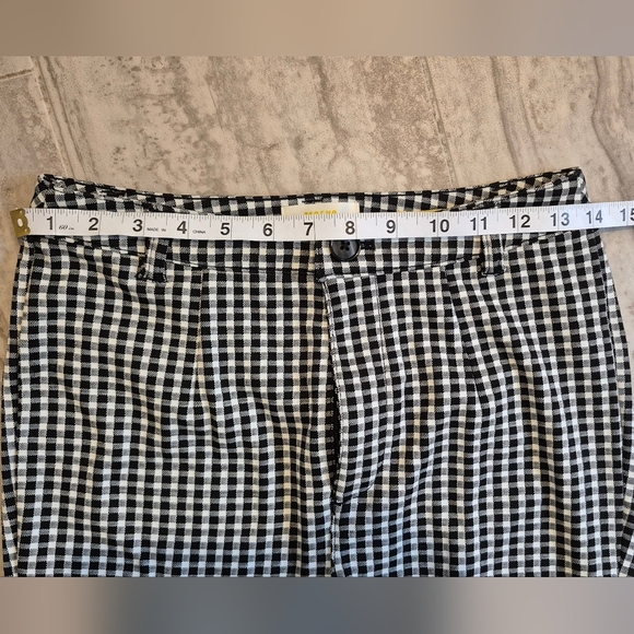 Maeve Black and White Checkered Pants - Picture 4 of 7